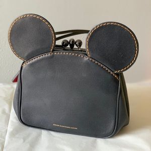 Coach X Disney Mickey Kisslock Black Satchel